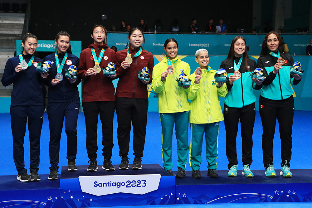 Women's Doubles Podium - Santiago 2023